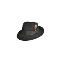 Chapeau Fedora LiteFelt Noir - Bailey - M - 56/57 cm - Feutre laine LiteFelt - Etats Unis d'Amérique