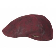 Casquette Bec de Canard Sutton Cuir Rouge Hatland