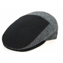 Casquette Plate Ferrara Laine Noire/Grise Traclet - 59 cm - Laine - Irlande