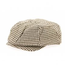 Casquette Irlandaise Pied de Poule Marron Traclet