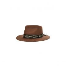 Chapeau Fédora Venice Feutre Laine Marron Brixton - 56 cm - Feutre Laine/Polyuréthane - Chine