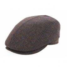 Casquette Bombée Belvedere Laine Marron Chiné Göttmann - 61 cm - Laine Vierge - République Tchèque