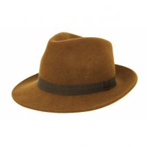Chapeau Fedora Feutre Laine Moka Traclet - 54 cm - Feutre laine - France