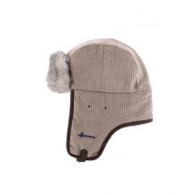 Chapka Buck Velours Beige Fausse Fourrure Herman