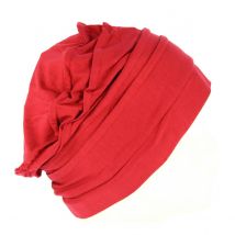 Toque Femme Chimiothérapie Bambou Rouge Foncé Mtm - 57 cm - 9Bambou/Élasthanne - Europe