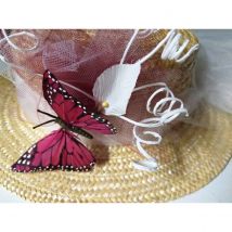 Canotier Papillon Sauvage / Création Unique par les Ateliers de la Chapellerie TRACLET