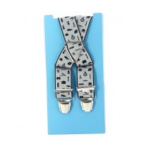 Bretelle fantaisie -beige motifs
