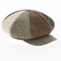 Casquette Gavroche Kathi patchwork - Mayser - L - 58/59 cm - laine/soie/polyamide/élasthanne - Slovaquie