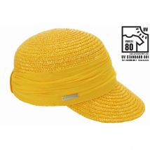 Casquette Paille Naturelle Jaune Amber - Seeberger - Taille unique - Paille - Chine