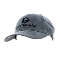 Casquette Baseball Suède Gris - Jack Magnan - Taille unique - Suède/cuir - Chine