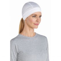 Bonnet Hubbard UV Water Blanc - Coolibar - 58-61 cm - polyester 1spandex - Thailande