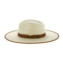 Chapeau Fedora Rancher Paille Camel - Brixton