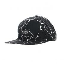 Casquette Snapback Marbré Noir/Blanc King Apparel - Taille unique - Coton - Chine