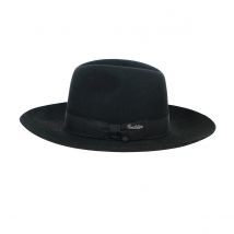 Chapeau Fedora Ferster Feutre Noir - Brandolino - 56 cm - Feutre laine - Roumanie