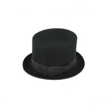 Chapeau Haut De Forme - Traclet - Noir - XL - 60/61 cm - Feutre laine - Italie