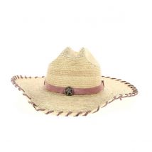 Chapeau Cowboy Sweet Sensation Paille Rose - Bullhide - M - 56/57 cm - Paille naturelle - Colombie