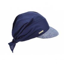 Casquette Livia Paille Marine - Seeberger - Taille unique - Paille papier - Chine