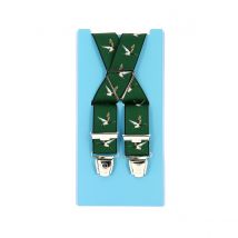 Bretelles Chasse Motif Canard Verte -Traclet