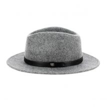 Chapeau Fedora Messer Feutre Laine Gris Chiné - Brixton - 58 cm - Feutre laine - Chine