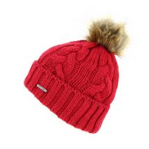 Bonnet Pompon Beanie Grosses Mailles - Stetson - Taille unique - acrylique laine vierge laine d'alpaga viscose - Italie