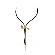 Bolo Tie Moto Dorée