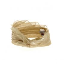 Bandeau de Cérémonie Asymétrique Beige - Traclet - Taille unique - Chanvre - France