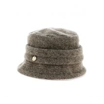 Chapeau Cloche Julie laine marron clair - Traclet - Taille unique - Laine - Italie