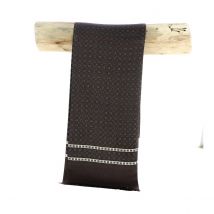 Foulard en soie Pola marron - Traclet - Taille unique - Soie - Italie
