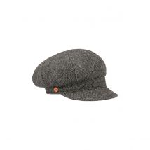 Casquette Gavroche Coco Tweed Grise - L - 58/59 cm - Laine - Slovaquie