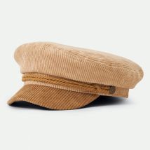 Casquette Marin Fiddler Velours Beige Mojave - Brixton - 56 cm - Polyestère - Chine
