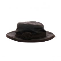Chapeau Coton Huilé Imperméable Marron - Hatman