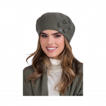 Béret Femme Palata Laine Kaki - Traclet - Taille unique - laine/polyamide - en Europe