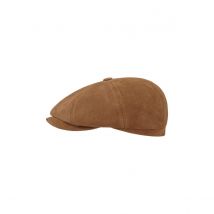 Casquette Hatteras Le Loupio cuir camel - Stetson - L - 58/59 cm - Coton - Chine