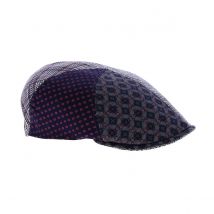 Casquette Bombée Peco Coton/Lin Bleu Patchwork - Traclet - 58 cm - Lin/coton/laine - Italie