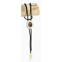 Bolo Tie - Cravate Cerf/Os Mammouth Fossile 11 - Traclet
