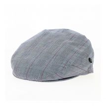 Casquette Plate à Carreaux Pierro Coton Gris - City Sport - 56 cm - Coton - Belgique