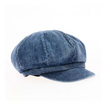 Casquette Gavroche Gabi Effet Jean Bleu Marine - Traclet - 58 cm - 68.coton polyester 3.viscose - Chine