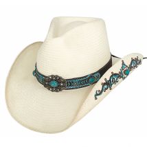 Chapeau Cowboy SWEET SEDUCTION - Bullhide - Montecarlo Hat Co - Bullhide - Ivoire - L - 58/59 cm - Shantung Panama - Colombie