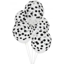5 Ballons - schwarz