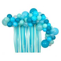 Girlande - Ballons und Krepp-Papier
