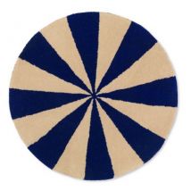 Getuftete Arch Teppich - Small - Bright Blue & Off-White