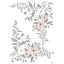 Wandaufkleber Decor L - Flower Ornaments - Grace