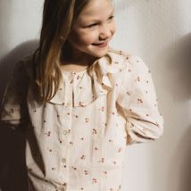 Pyjama mit Floune Neck Blossom Dragée - 6 Jahre