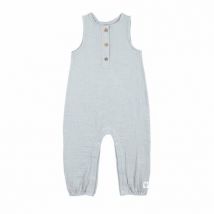 Einteiler aus Chiffon GOTS puderblau