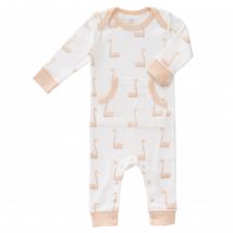 Strampler - swan pale peach