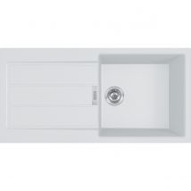 Franke - Sirius 2 Tectonite S2d611-100 - Evier de Cuisine à Encastrer - Blanc - Résine 842105