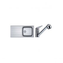 Franke - Pack Spark Skx/skl611-100 + Mitigeur - Evier de Cuisine à Encastrer - Pack Spark Skx/skl611-100 + Mitigeur Novara Plus Douchette - Inox 6743