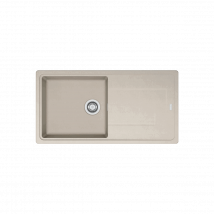 Franke - Titan Tectonite Ttd611-97 - Evier de Cuisine à Encastrer - Beige - Résine 022624