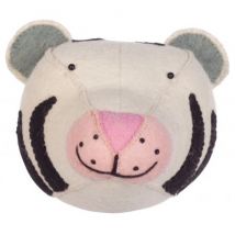 Kidsdepot - Vilten dierenkop Zoo witte tijger
