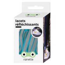 Rainette - Reflecterende veters - blauwgroen